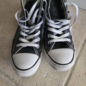 Black and White Converse All Star High-Top Sneakers